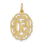 14k 50 in Oval Pendant