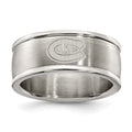 MONTREAL CANADIENS STAINLESS STEEL LOGO BAND RING SIZE 8