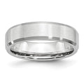 Chisel Cobalt Beveled Edge Satin 6mm Band