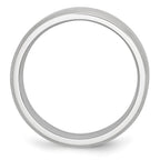 Chisel Cobalt Beveled Edge Satin 7mm Band