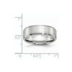 Chisel Cobalt Beveled Edge Satin 7mm Band