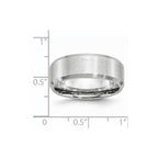 Chisel Cobalt Beveled Edge Satin 8mm Band
