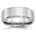 Chisel Cobalt Beveled Edge Satin 8mm Band