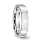 Chisel Cobalt Flat Polished 5mm Band