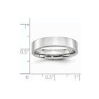 Chisel Cobalt Flat Polished 5mm Band