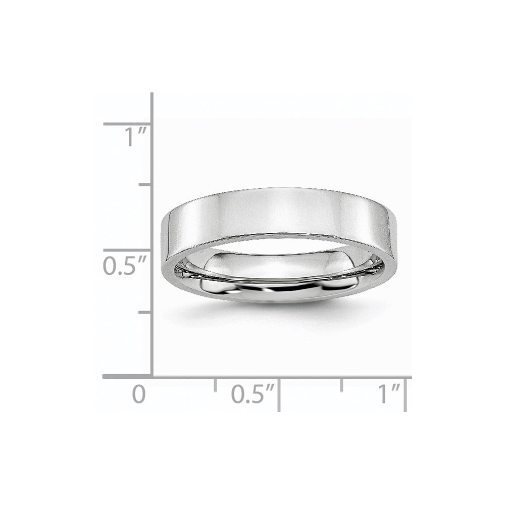 Chisel Cobalt Flat Polished 5mm Band