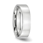 Chisel Cobalt Flat Polished 6mm Band