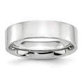Chisel Cobalt Flat Polished 6mm Band