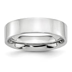 Chisel Cobalt Flat Polished 6mm Band