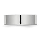Chisel Cobalt Flat Polished 7mm Band
