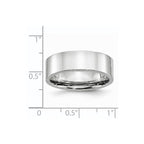 Chisel Cobalt Flat Polished 7mm Band