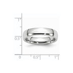 Chisel Cobalt Polished 5mm Half Round Band