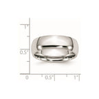 Chisel Cobalt Polished 7mm Half Round Band