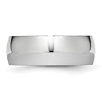 Chisel Cobalt Polished 8mm Half Round Band