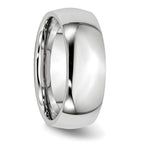 Chisel Cobalt Polished 8mm Half Round Band