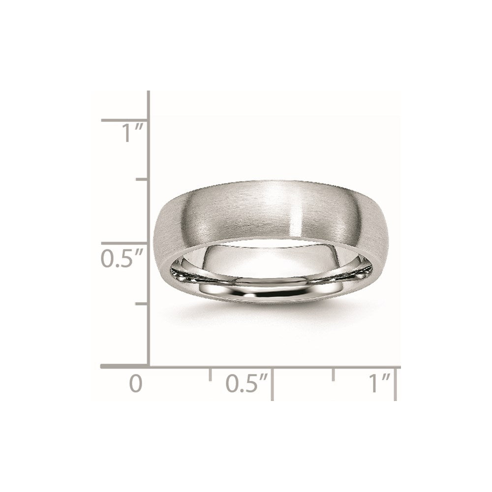 Chisel Cobalt Satin 6mm Half Round Band
