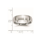Chisel Cobalt Satin 6mm Half Round Band