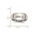 Chisel Cobalt Satin 7mm Half Round Band