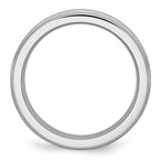 Chisel Cobalt Satin and Polished Ridged Edge 6mm Band