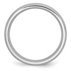 Chisel Cobalt Satin and Polished Grooved 6mm Band