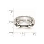 Chisel Cobalt Satin and Polished 7mm Ridged Edge Band