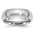 Chisel Cobalt Satin and Polished 7mm Ridged Edge Band