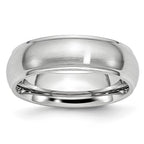 Chisel Cobalt Satin and Polished 7mm Ridged Edge Band