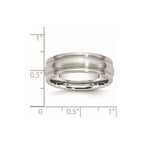 Chisel Cobalt Satin 7mm Rounded Edge Band