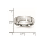 Chisel Cobalt Sterling Silver Inlay Satin 6mm Band
