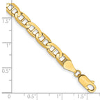 14K 5.25mm Concave Anchor with Lobster Clasp Bracelet