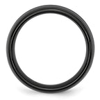 Chisel Ceramic Black 8mm Brushed and Polished Band