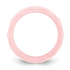 Ceramic Pink Faceted 5.5mm Polished Band