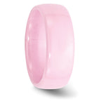 Chisel Ceramic Pink 8mm Polished Band