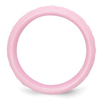 Chisel Ceramic Pink Faceted 7.5mm Polished Band