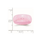 Chisel Ceramic Pink Faceted 7.5mm Polished Band
