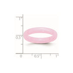 Chisel Ceramic Pink 4mm Polished Band