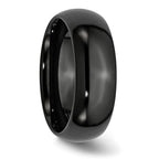 Chisel Black Ceramic 8mm Polished Band