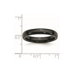 Chisel Ceramic Black 4mm Polished Band