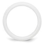 Chisel Ceramic White 6mm Polished Band