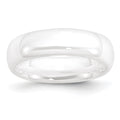 Chisel Ceramic White 6mm Polished Band