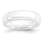 Chisel Ceramic White 6mm Polished Band