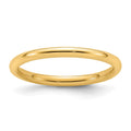 14k Yellow Gold 2mm Standard Weight Comfort Fit Wedding Band