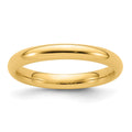 14k Yellow Gold 3mm Standard Weight Comfort Fit Wedding Band