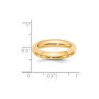 14k Yellow Gold 4mm Standard Weight Comfort Fit Wedding Band