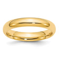 14k Yellow Gold 4mm Standard Weight Comfort Fit Wedding Band