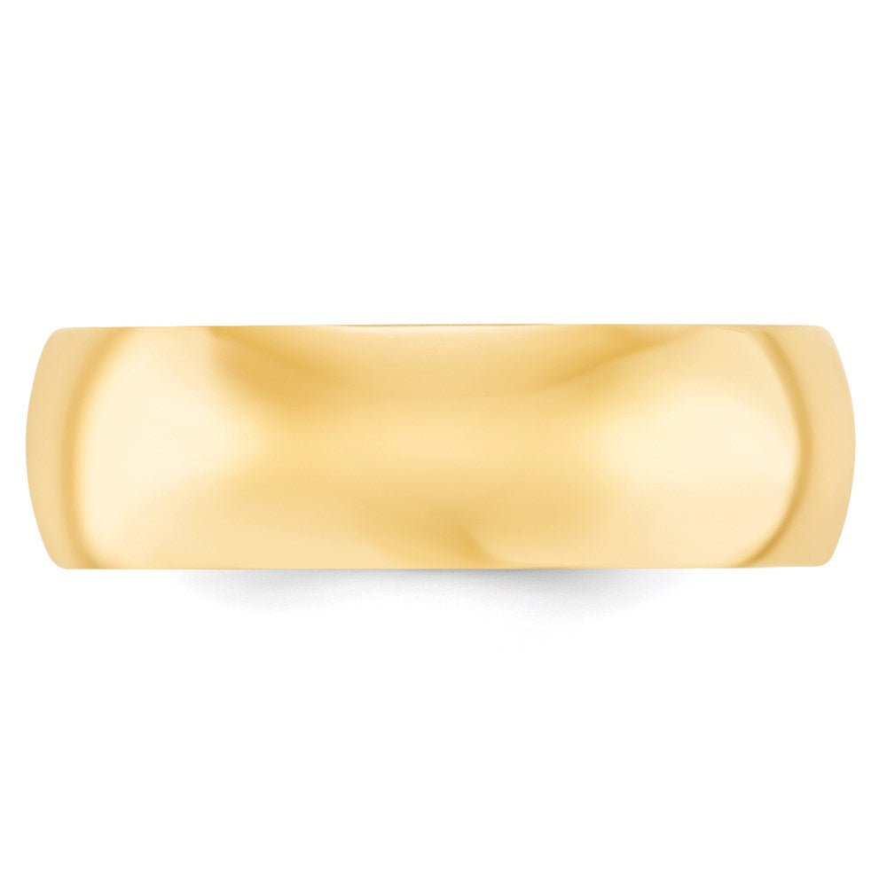 14k Yellow Gold 7mm Standard Weight Comfort Fit Wedding Band