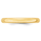 14k Yellow Gold 3mm Lightweight Comfort Fit Wedding Band
