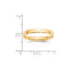 14k Yellow Gold 3mm Lightweight Comfort Fit Wedding Band