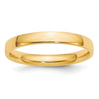 14k Yellow Gold 3mm Lightweight Comfort Fit Wedding Band