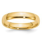 14k Yellow Gold 4mm Lightweight Comfort Fit Wedding Band